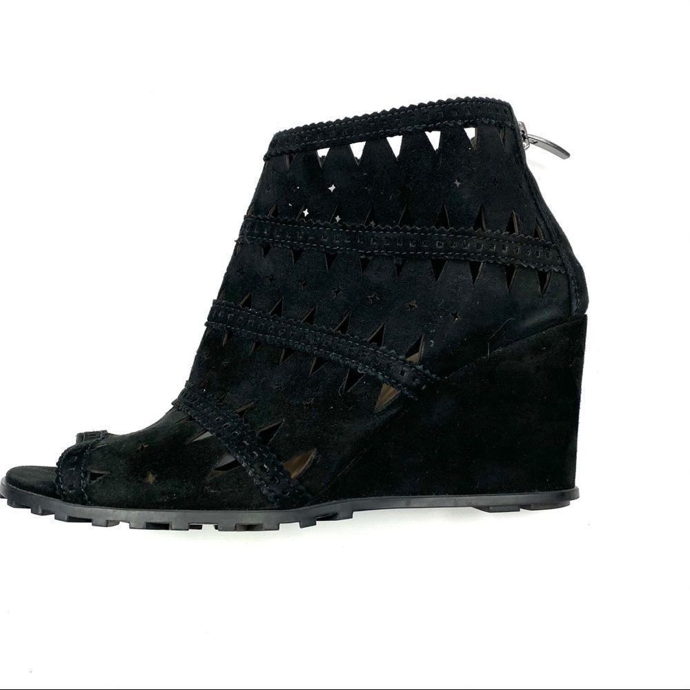 Via Spiga Latanya wedge sandal peep toe perforated - Picture 11 of 16